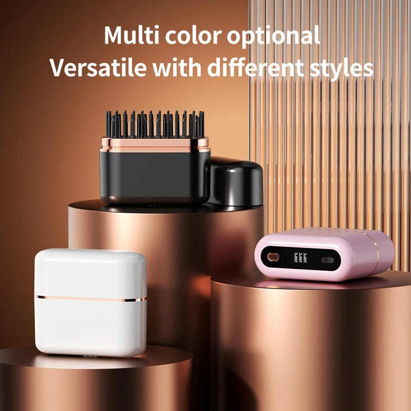 Mini Wireless Electric Hair Brush